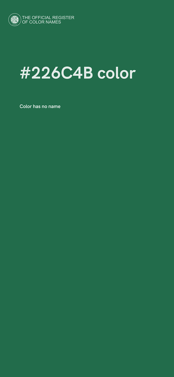 #226C4B color image
