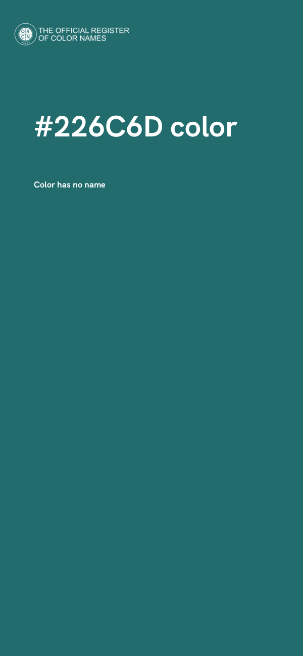 #226C6D color image