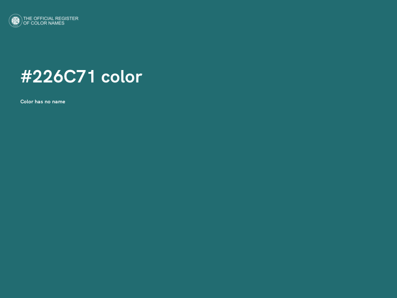 #226C71 color image