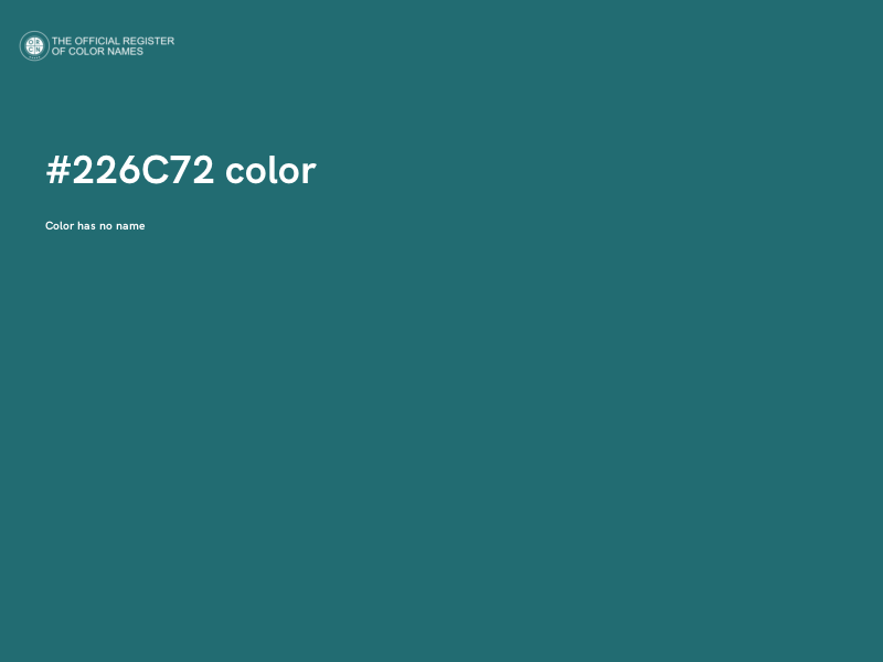 #226C72 color image