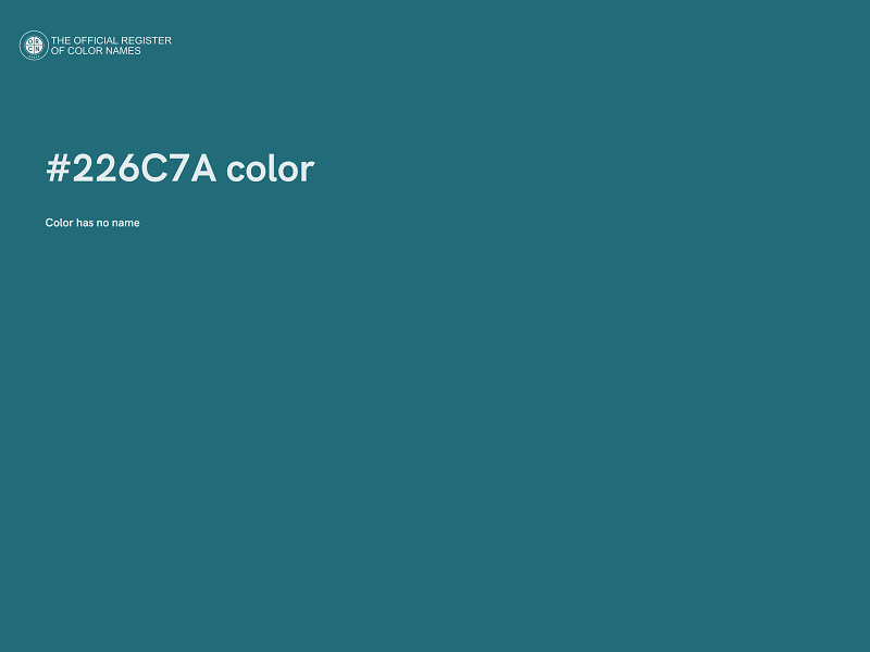 #226C7A color image
