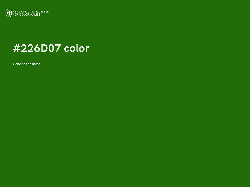 #226D07 color image