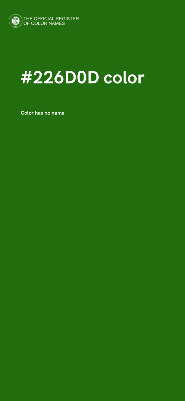 #226D0D color image