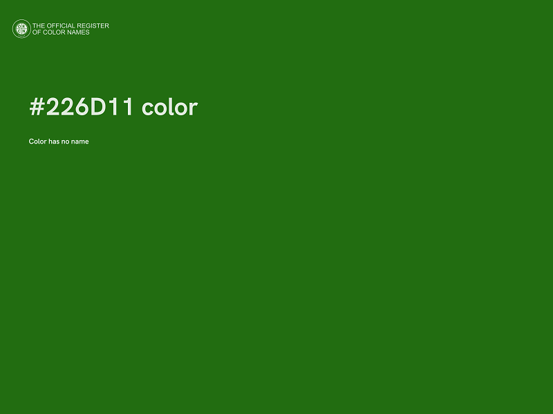 #226D11 color image