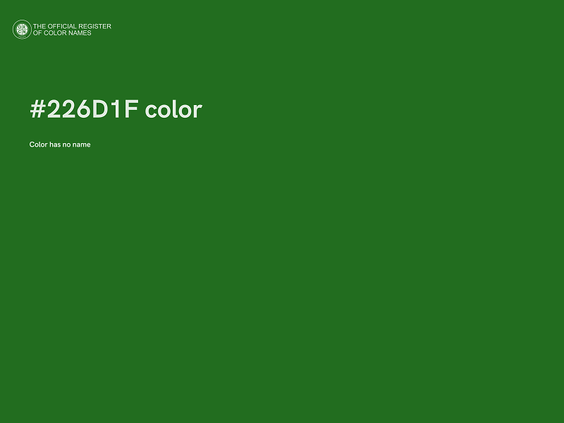 #226D1F color image