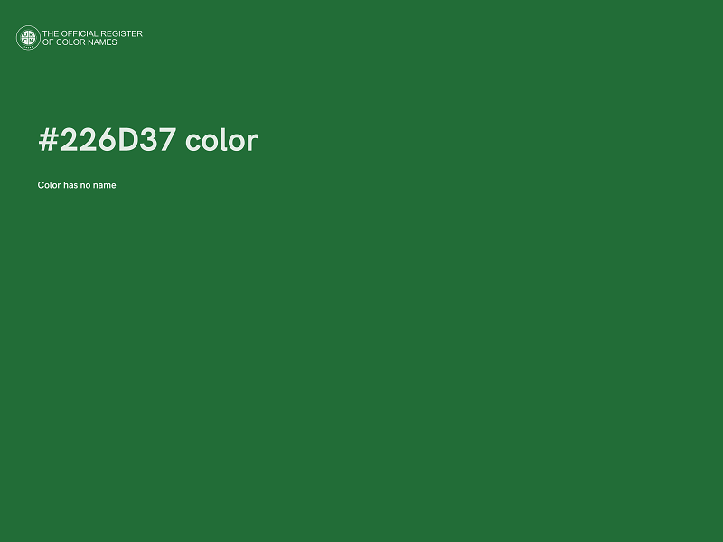 #226D37 color image