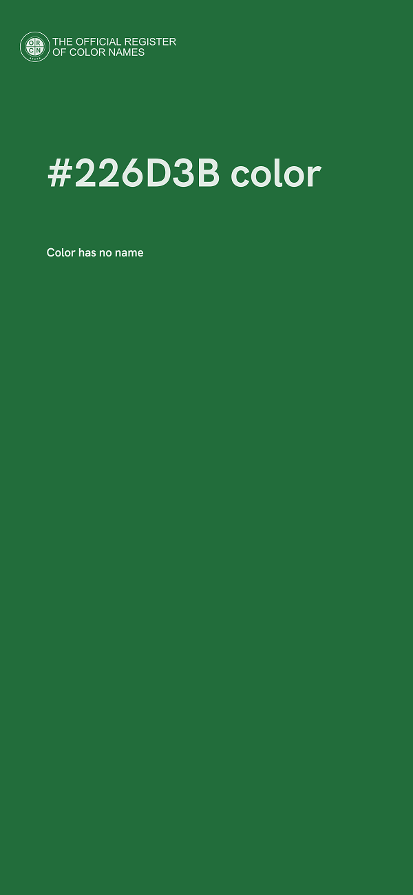 #226D3B color image