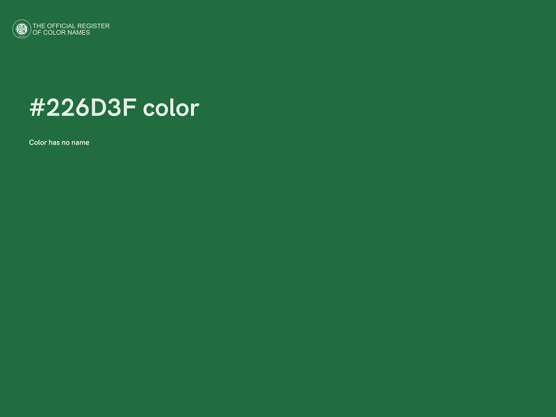 #226D3F color image