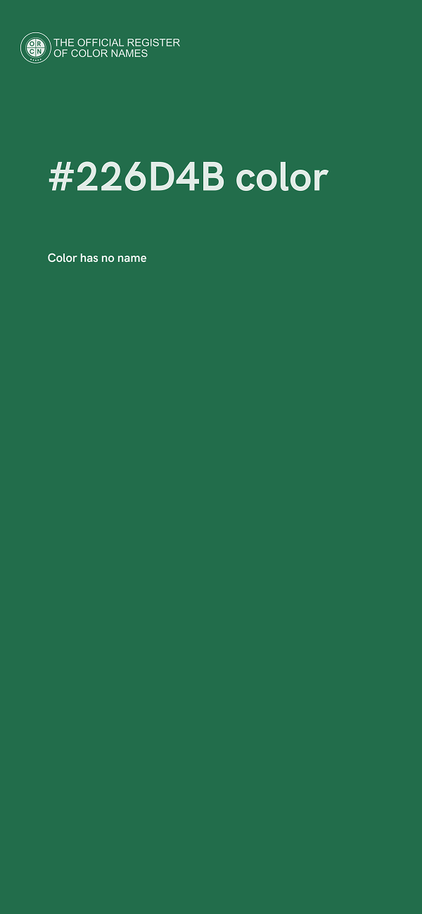 #226D4B color image