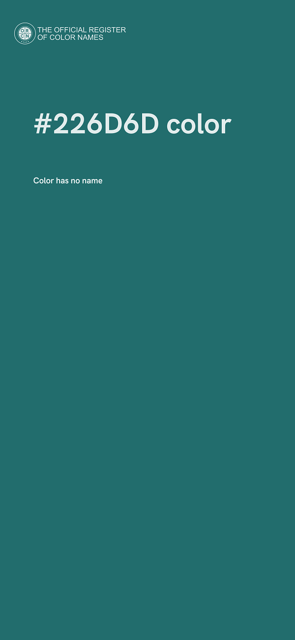 #226D6D color image