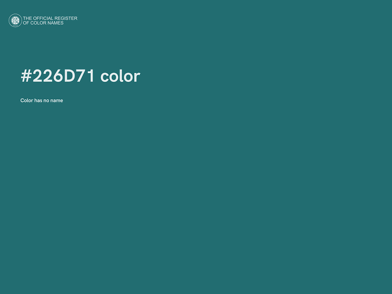 #226D71 color image