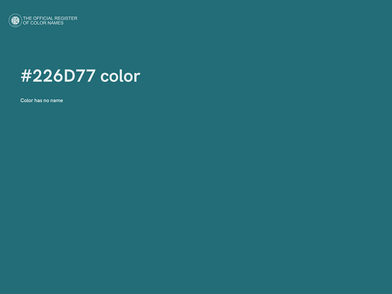 #226D77 color image