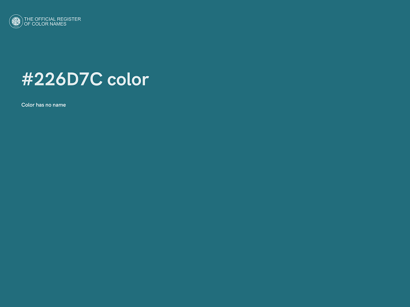 #226D7C color image