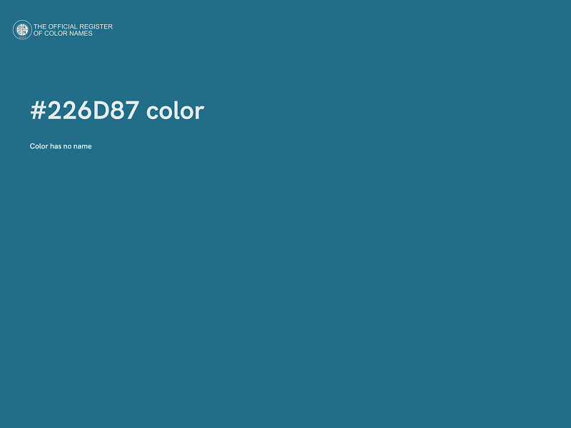 #226D87 color image