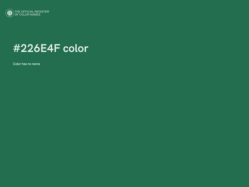 #226E4F color image
