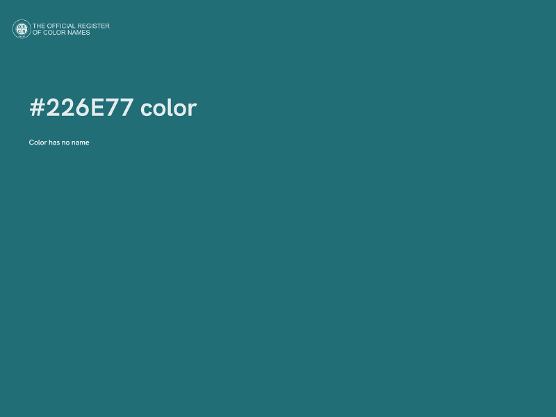 #226E77 color image