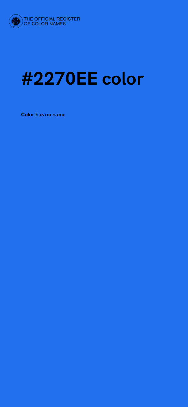 #2270EE color image