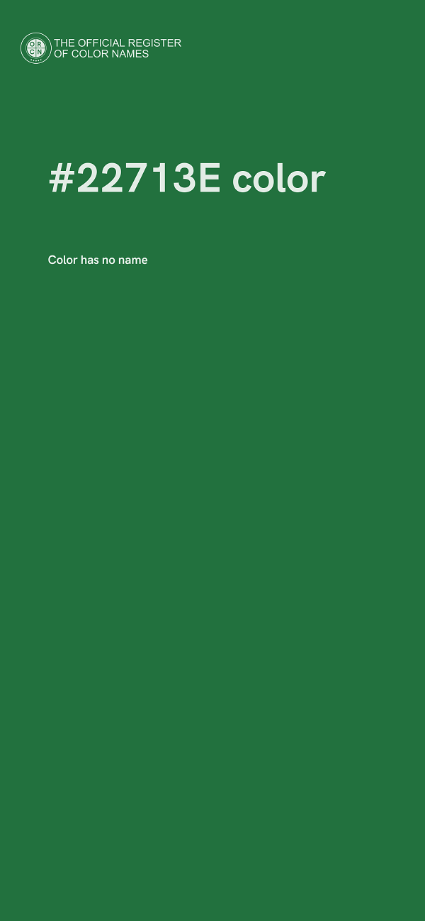 #22713E color image