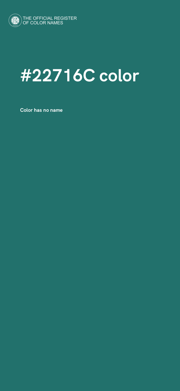 #22716C color image
