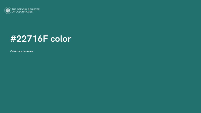 #22716F color image