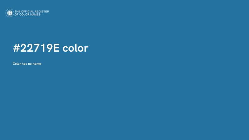 #22719E color image