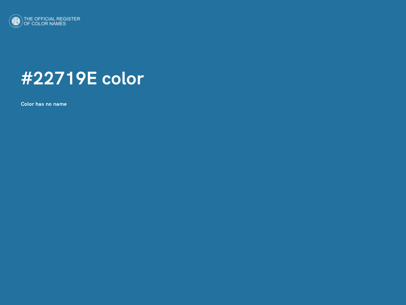 #22719E color image