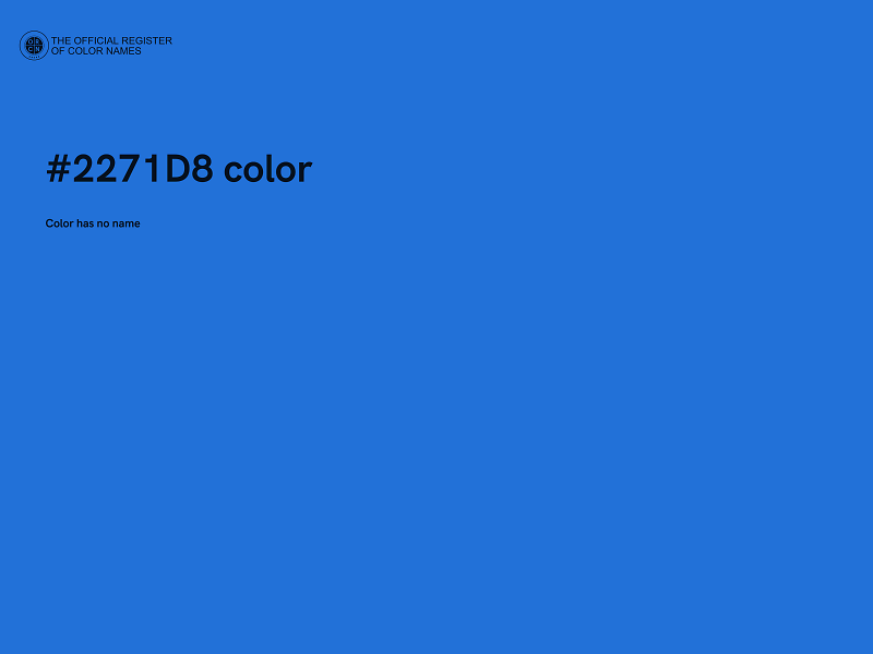 #2271D8 color image