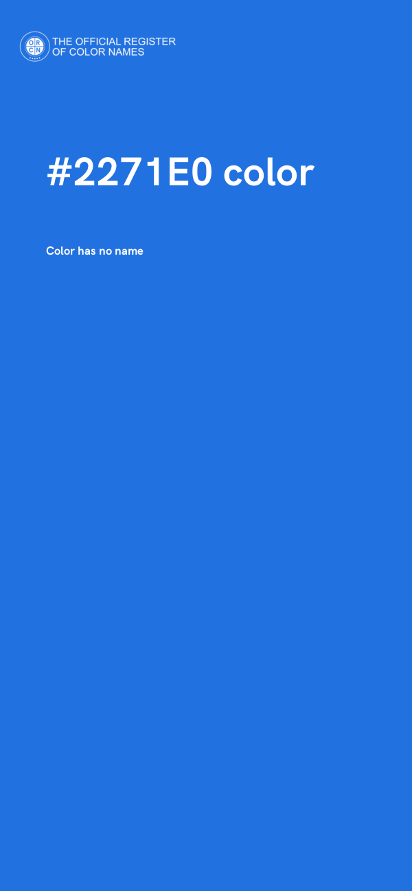 #2271E0 color image