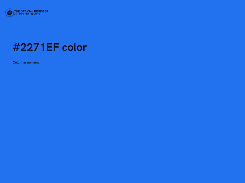 #2271EF color image