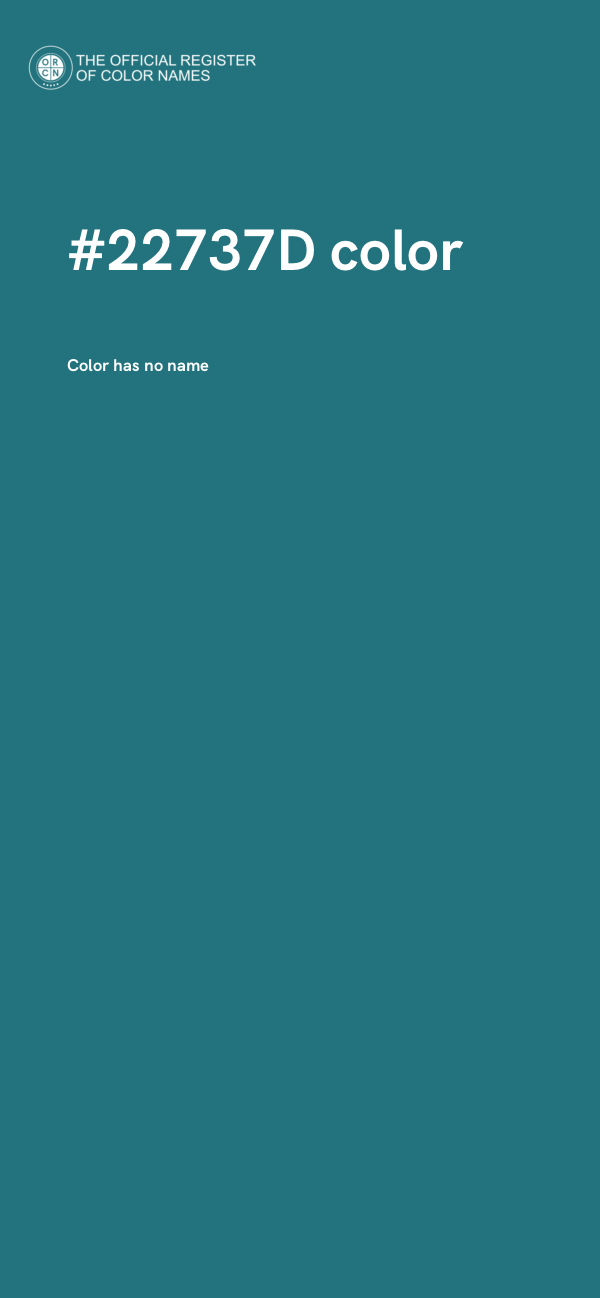 #22737D color image