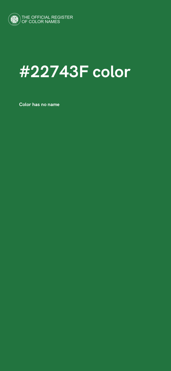 #22743F color image