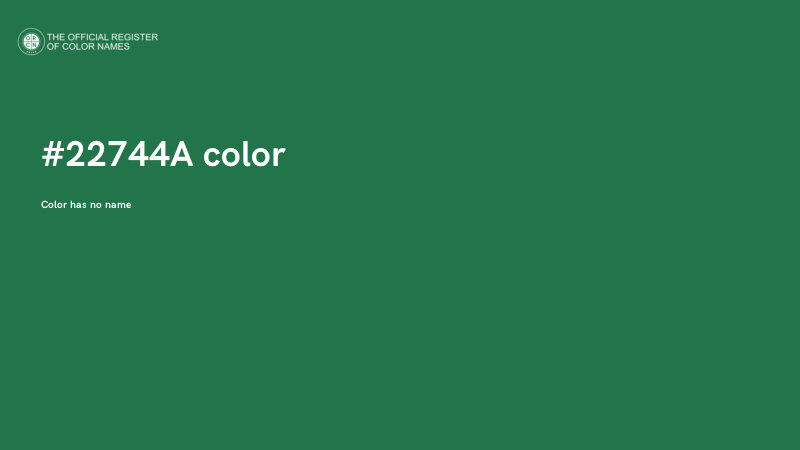 #22744A color image