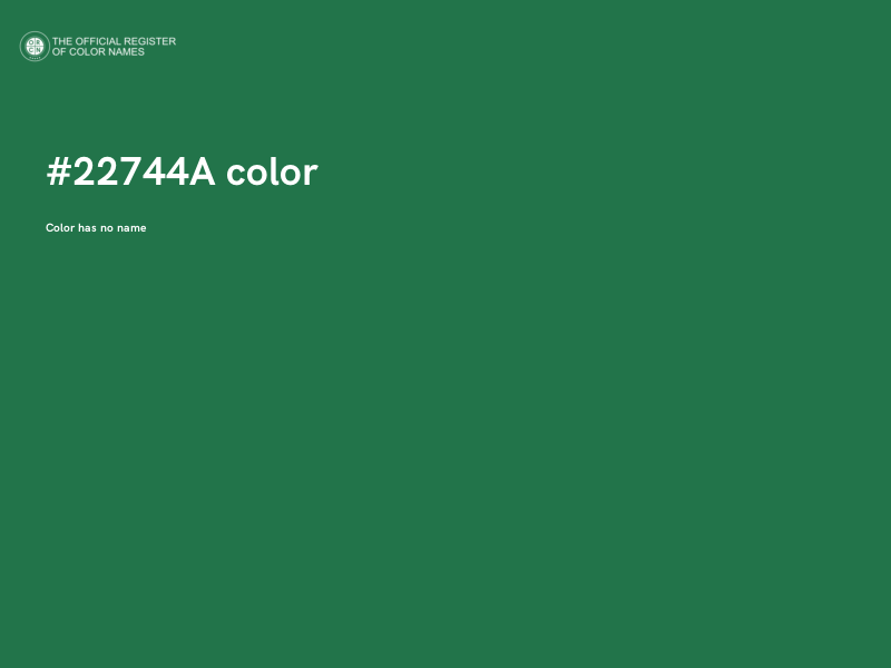 #22744A color image