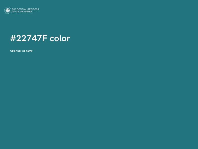 #22747F color image
