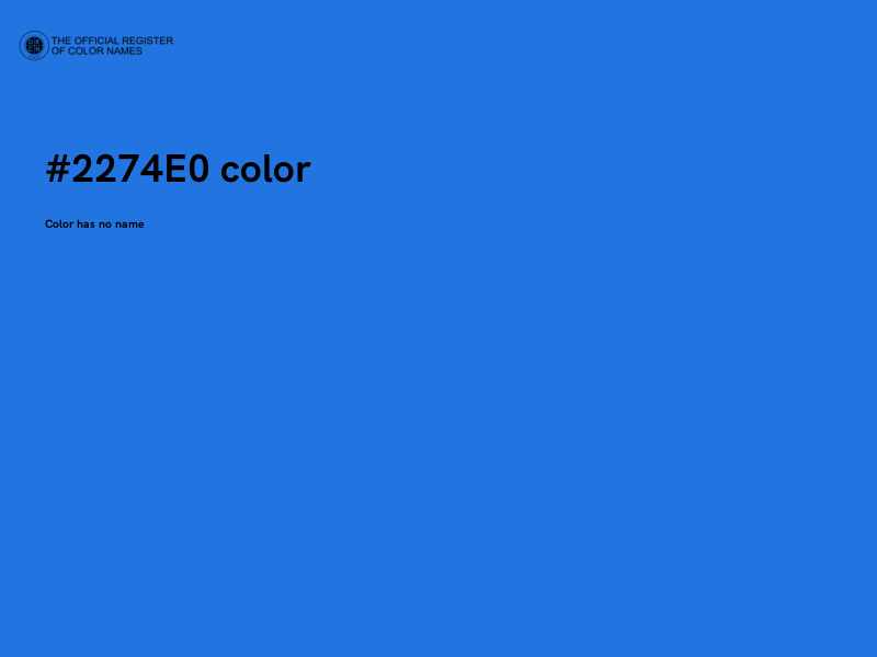 #2274E0 color image