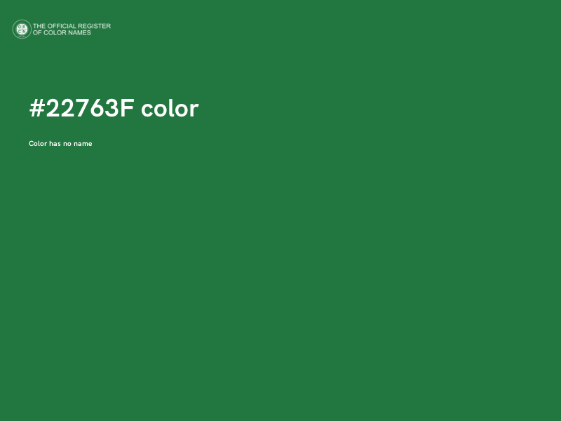 #22763F color image