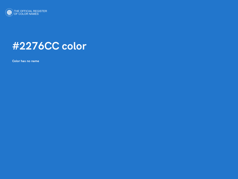 #2276CC color image