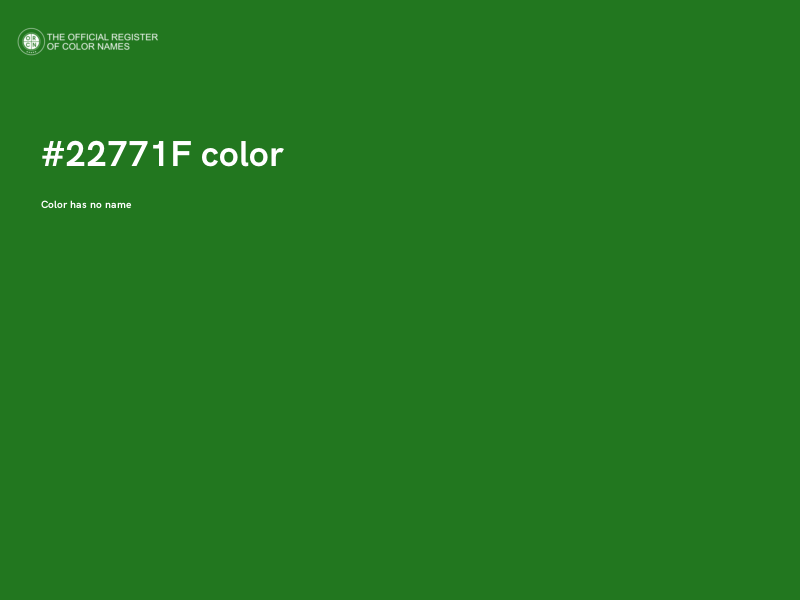 #22771F color image