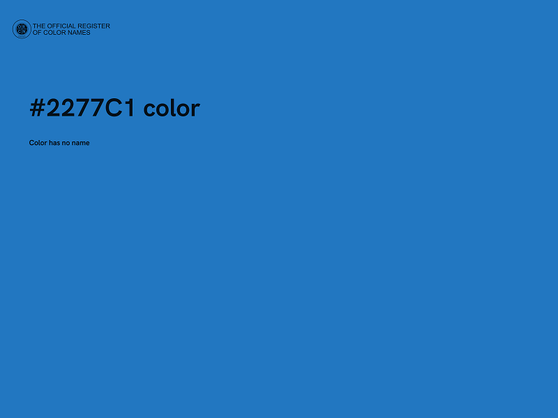 #2277C1 color image