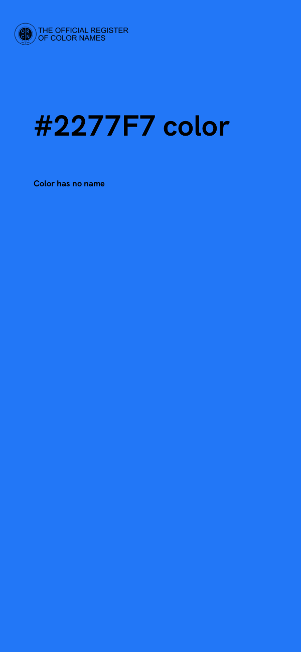 #2277F7 color image