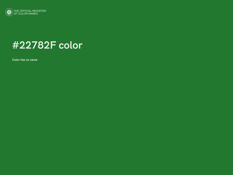#22782F color image
