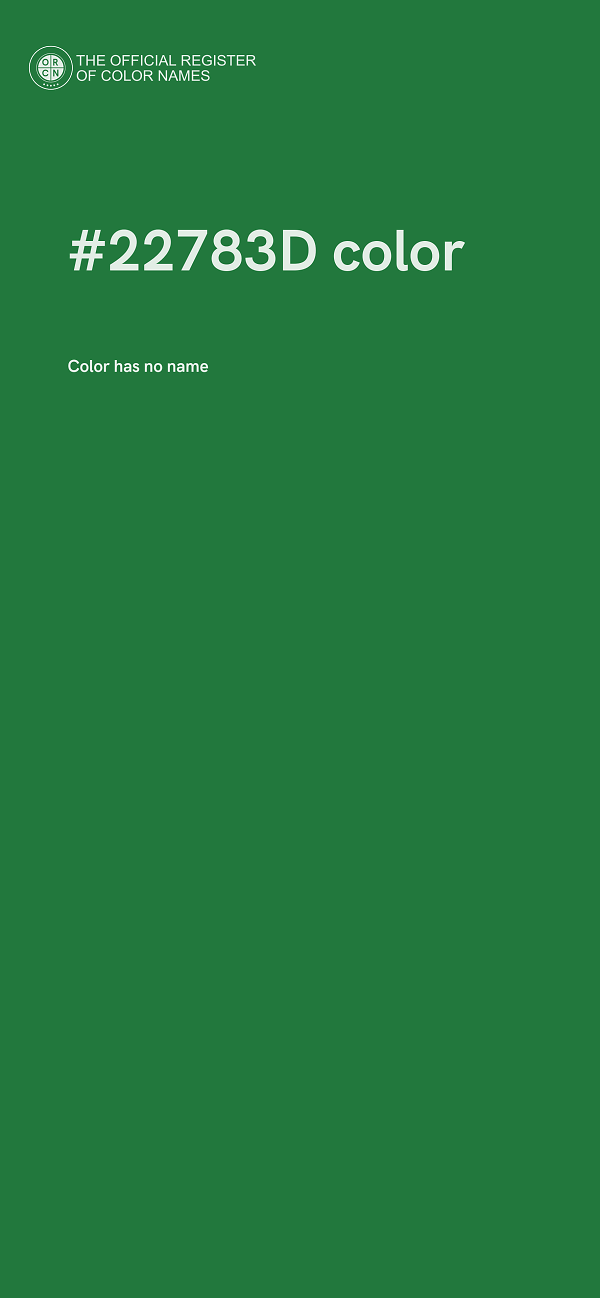 #22783D color image