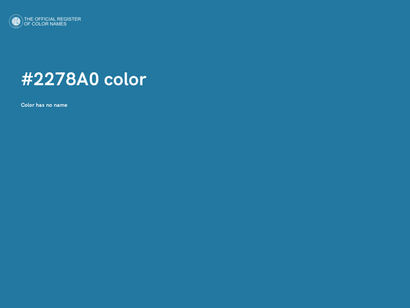 #2278A0 color image
