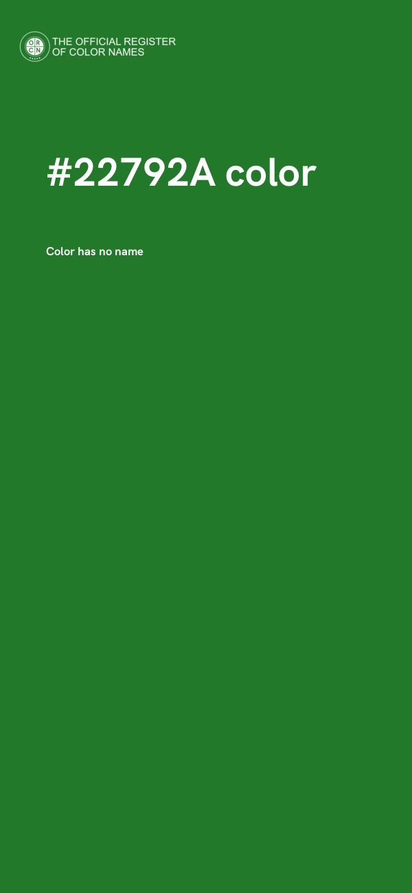 #22792A color image