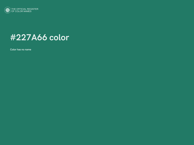 #227A66 color image