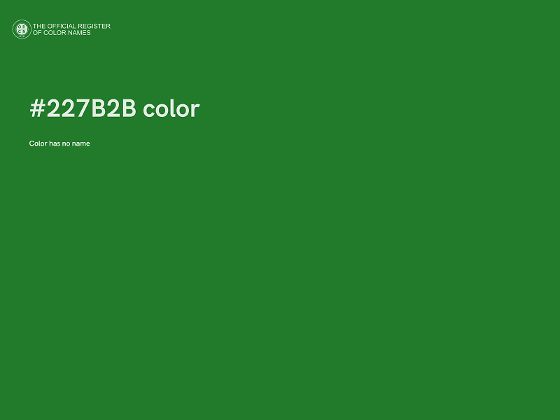 #227B2B color image