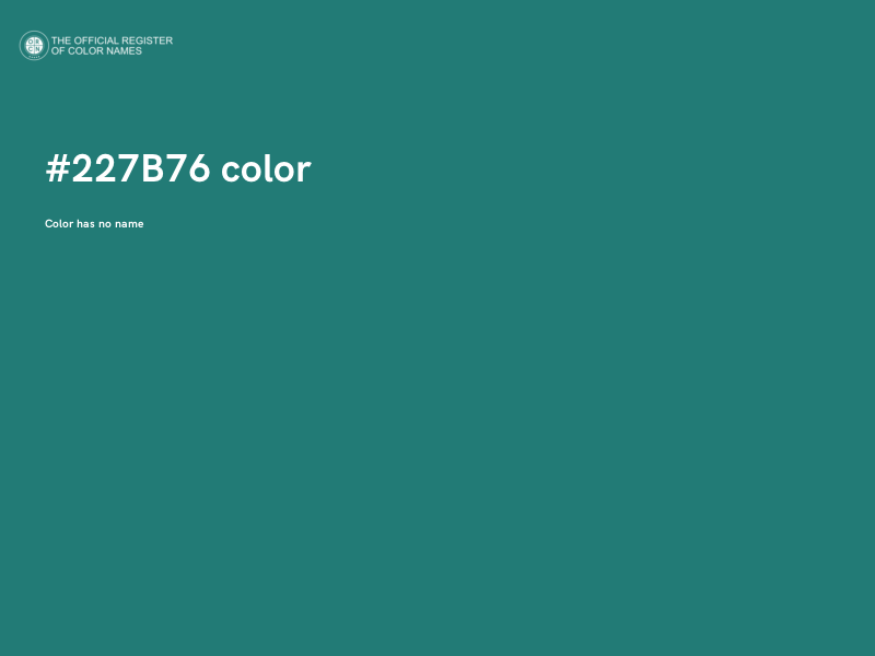 #227B76 color image