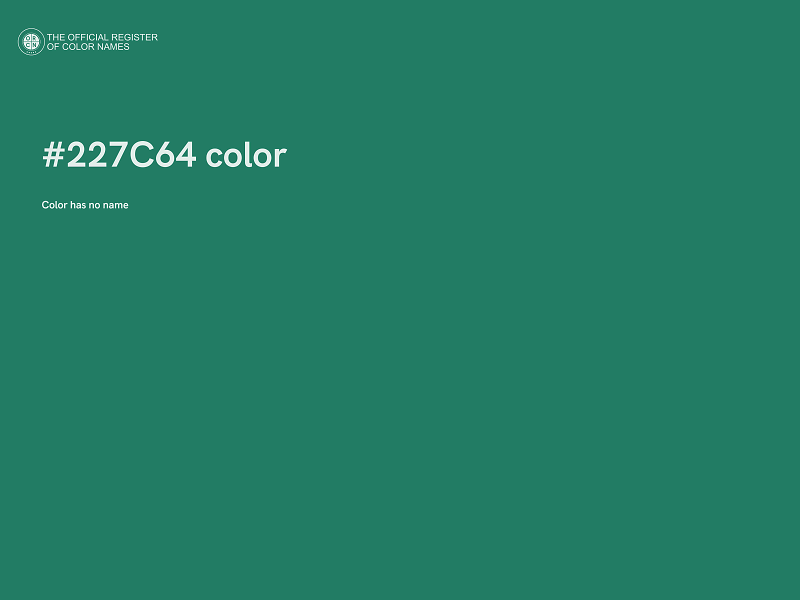 #227C64 color image