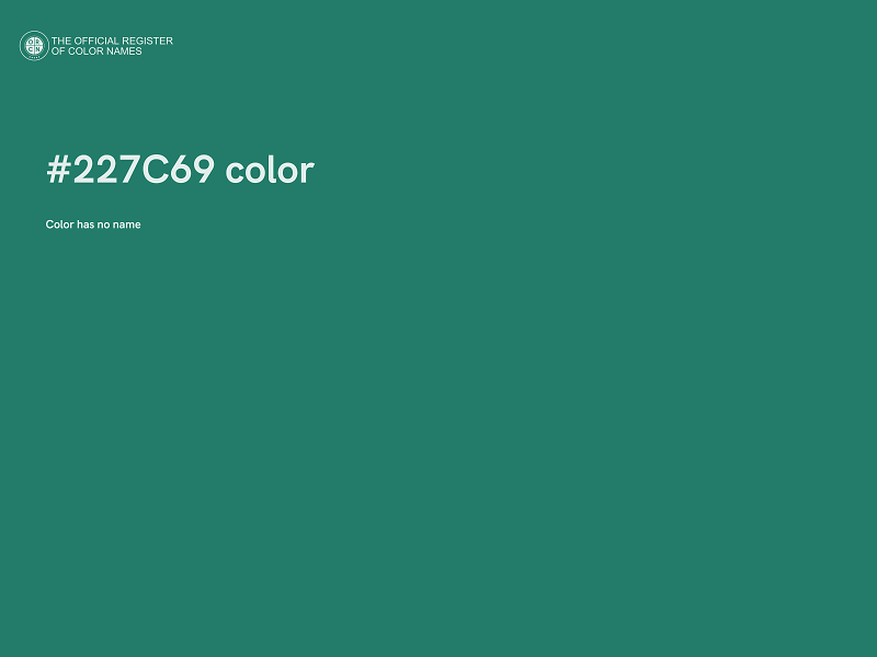 #227C69 color image