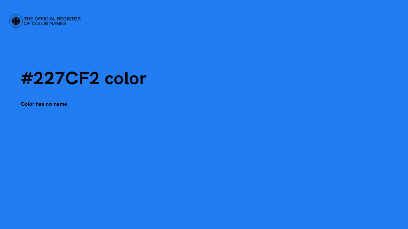 #227CF2 color image